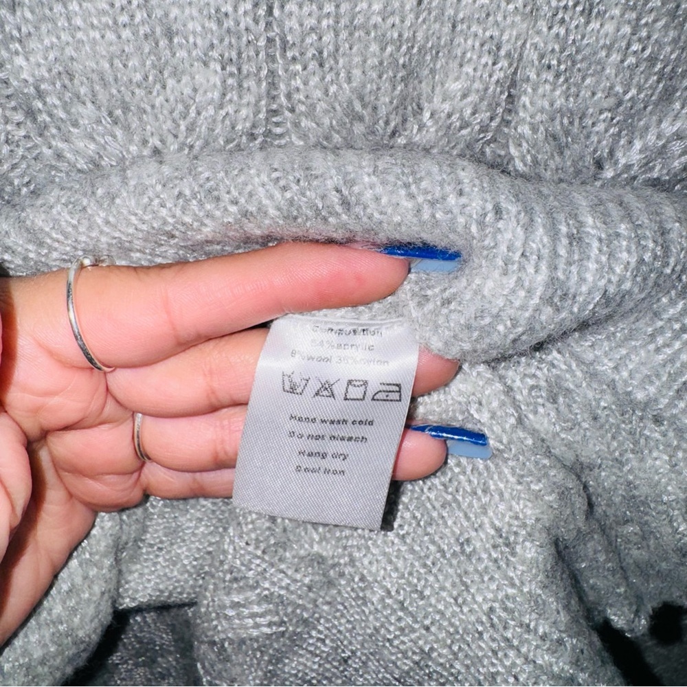 Muche & Muchette Colorblock Artsy Minimalist Slit Knit Sweater - Picture 5 of 5